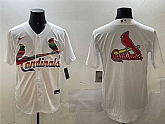 Men's St. Louis Cardinals Team Big Logo White Cool Base Stitched Jersey,baseball caps,new era cap wholesale,wholesale hats